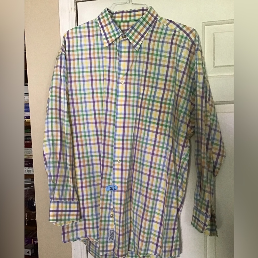NWOT Beautiful Patrick James Long Sleeve Casual Button Down Shirt in XL